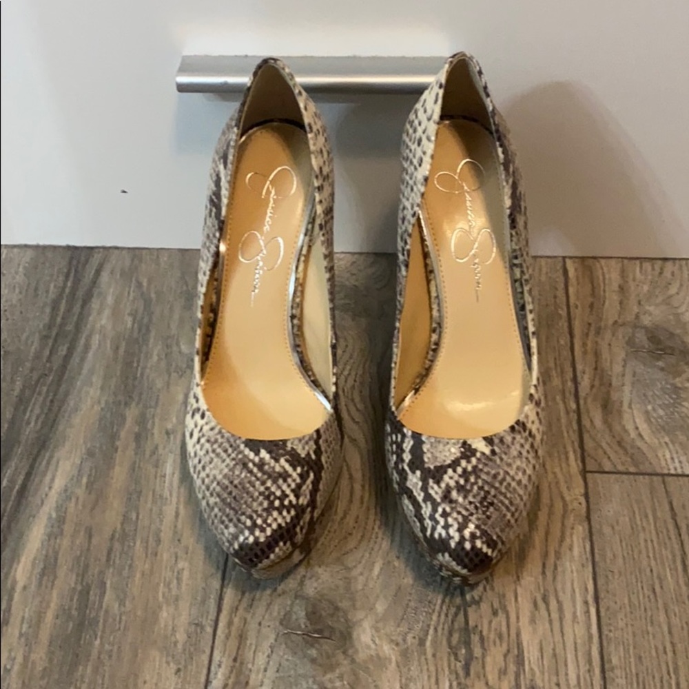Jessica Simpson Snake Pumps